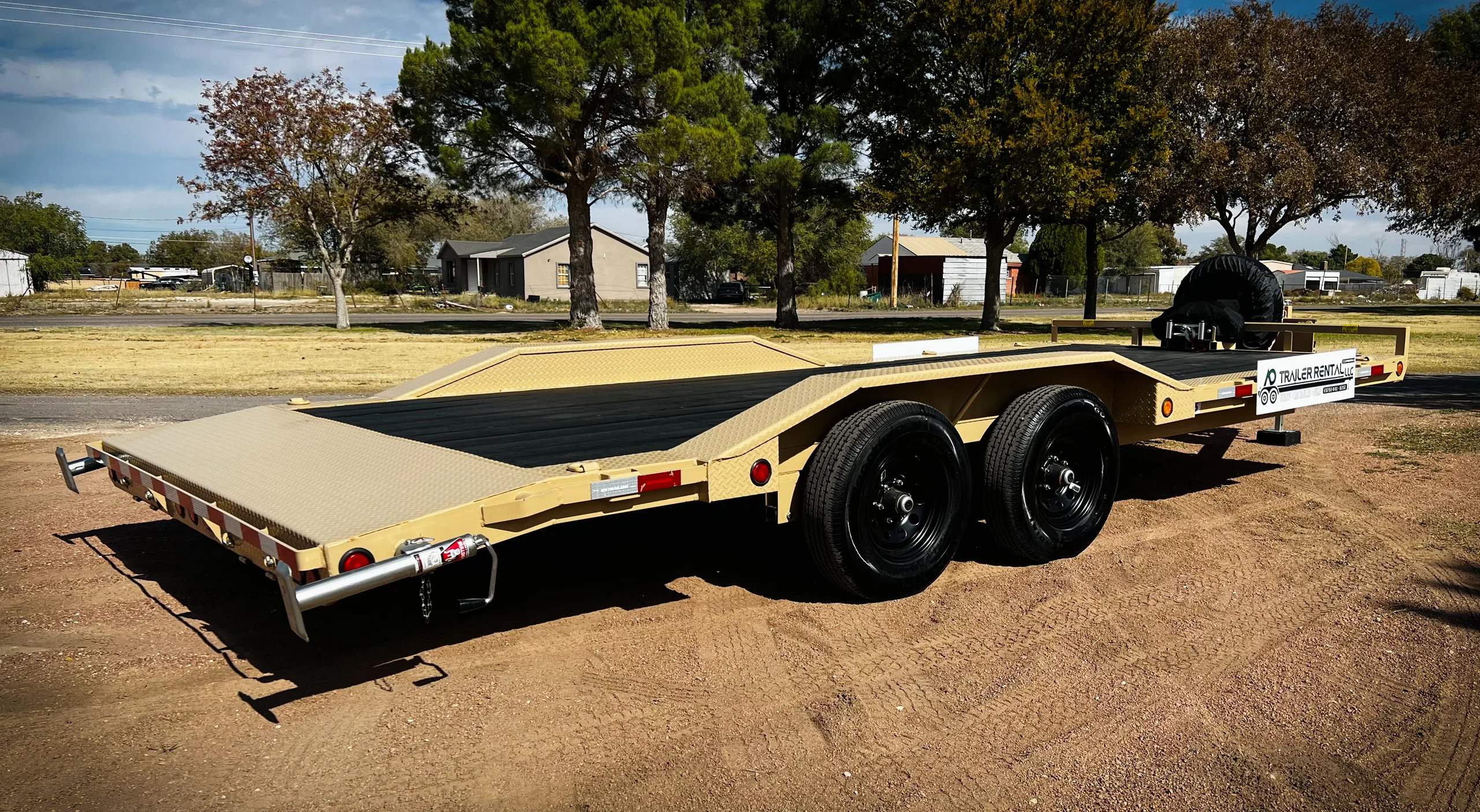 8.6' x 20' Car Hauler Trailer rental view 2 - trailer rental in Hobbs NM
